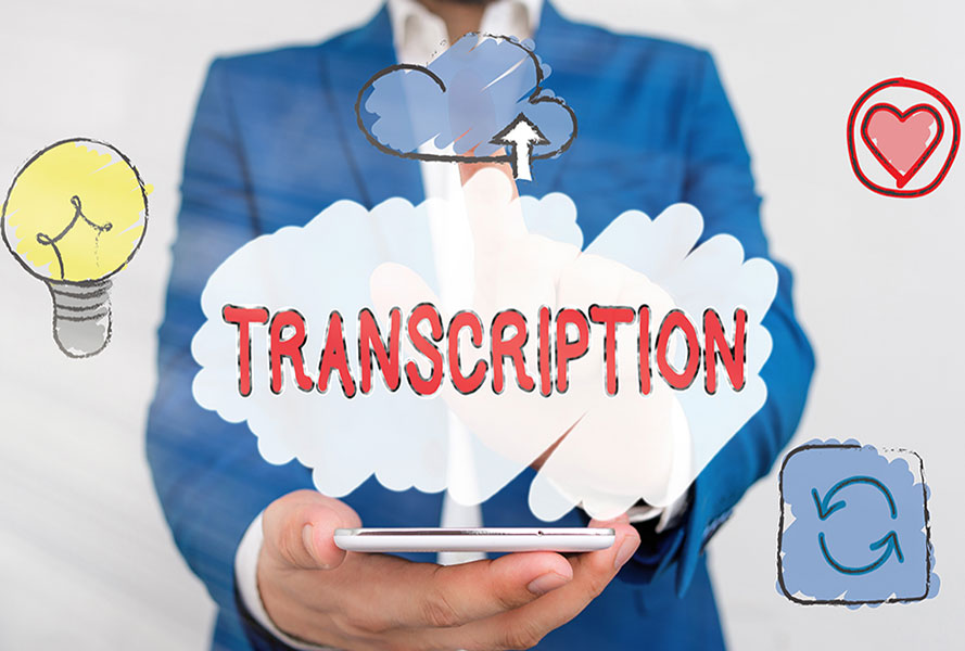 transcription audio texte
